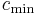 $c_\mathrm{min}$